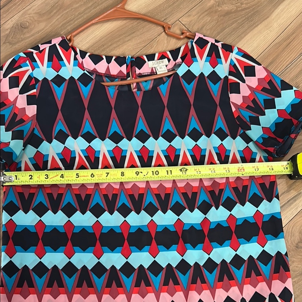 J- crew Geometric Patterned Top - Multicolor - Picture 7 of 9